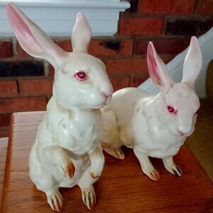 Lefton Ceramic Rabbits/2